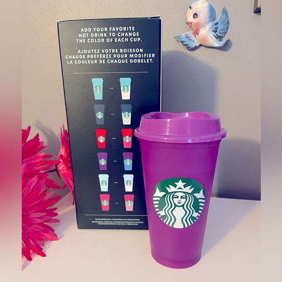 Starbucks Dining Newstarbucks 223 Purple Reusable Color Changing